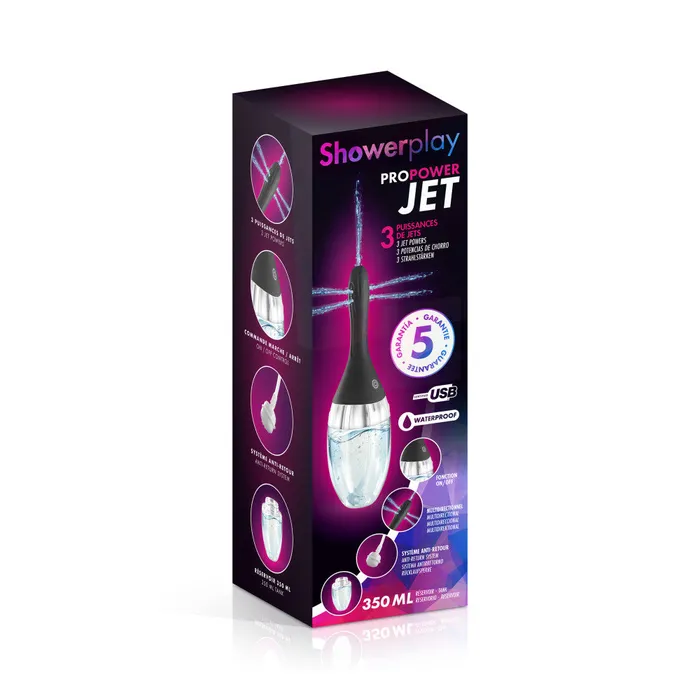 Male Sex Toys ShowerPlay Showerplay ProPower Jet Refillable Automatic Intimate Shower Douche