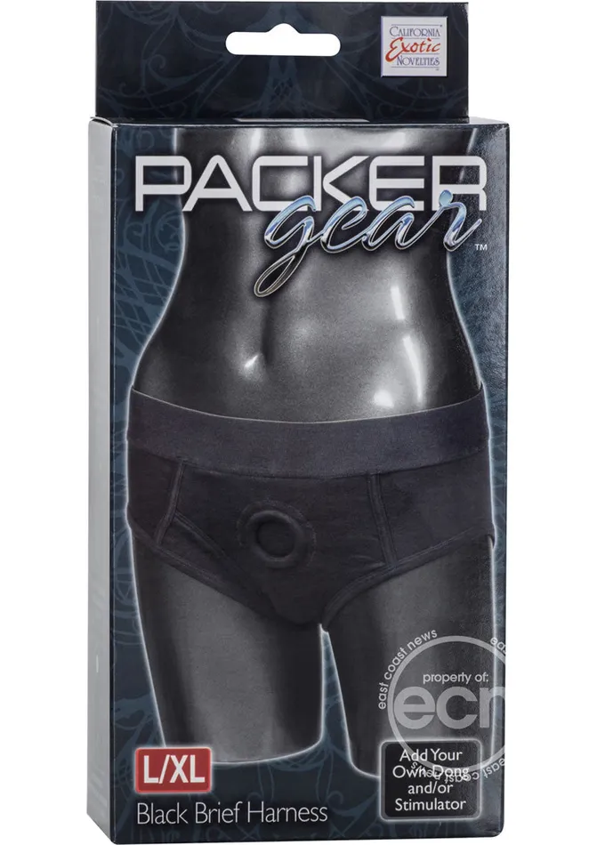 ECN Female Sex Toys Packer Gear Brief Harness LXL Black