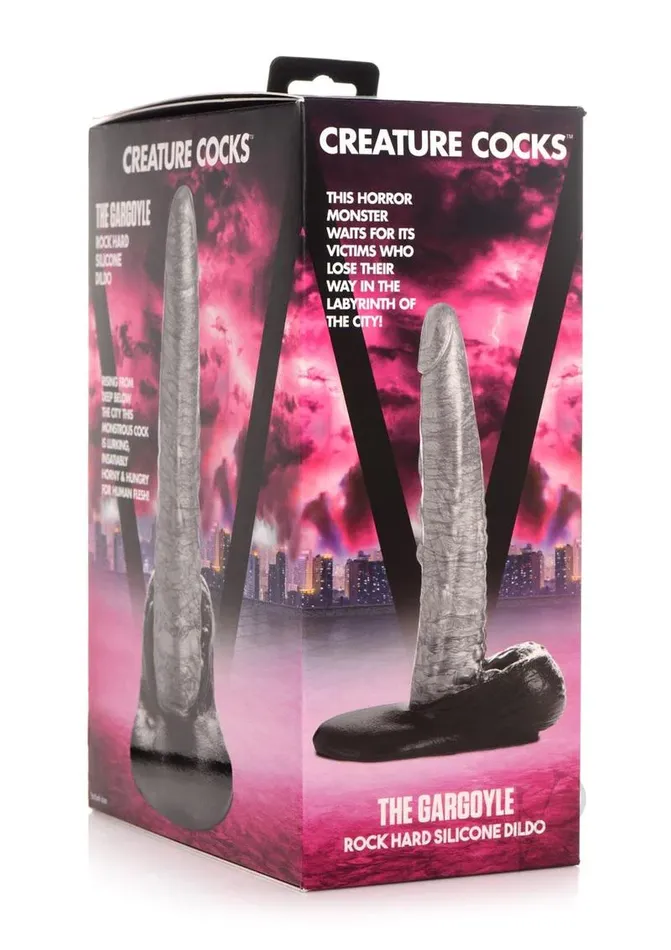 Dildos Creature Cocks The Gargoyle Rock Hard Silicone Dildo 81 Danish Blue Adult Centres