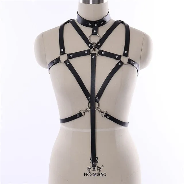 Adjustable BDSM Body Harness 7 Types Own Pleasures Female Sex Toys
