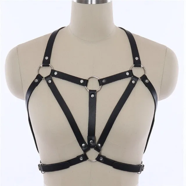 Adjustable BDSM Body Harness 7 Types Own Pleasures Female Sex Toys