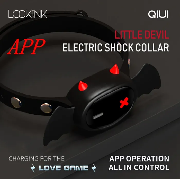 CHASTITY CAGE CO Female Sex Toys APP Remote Control Devil Collar Adjustable CHASTITY CAGE CO Female Sex Toys APP Remote Control Devil Collar Adjustable