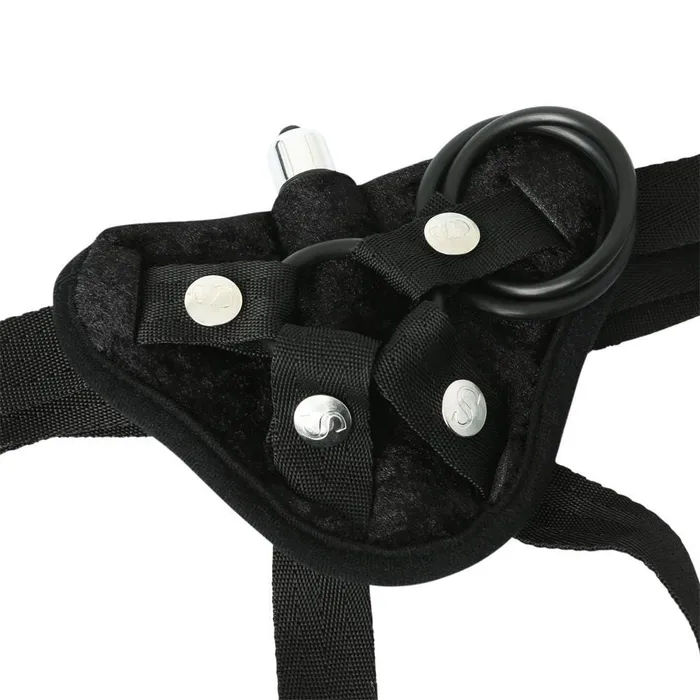Landco Female Sex Toys Sportsheets Vibrating Velvet Strap On