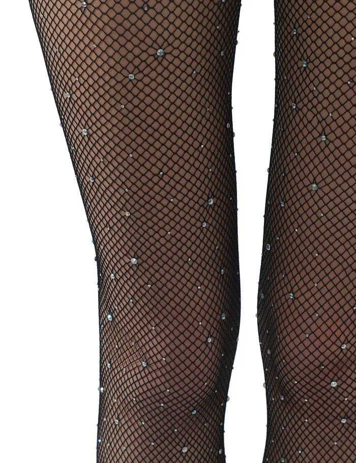 Anal Scandals Diamond Fishnet Stockings in Nude or Black by Scandals