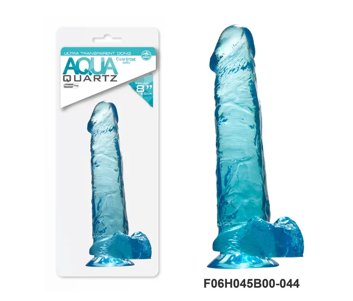 Dildos JCAP 8 Aqua Quartz Dildo