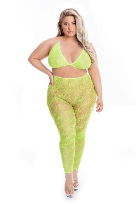 Pink Lipstick Anal All About Leaf Bra Set Pink Lipstick Anal All About Leaf Bra Set