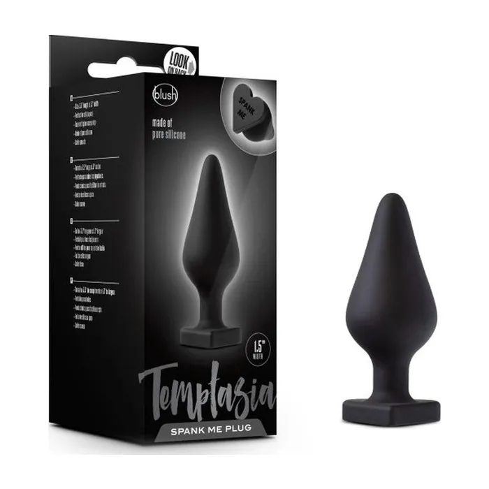 Temptasia Temptasia Spank Me Butt Plug in Black Anal