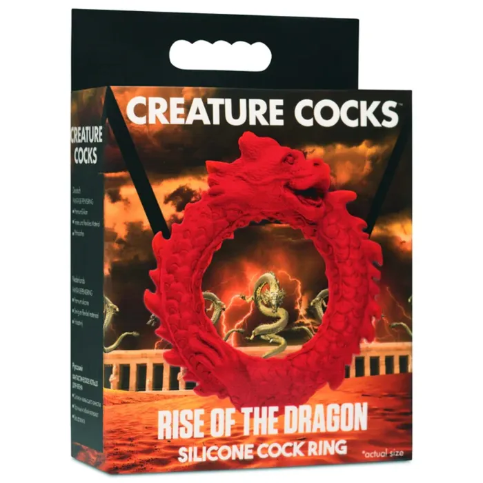 Creature Cocks Male Sex Toys Creature Cocks Rise of the Dragon Silicone Cock Ring