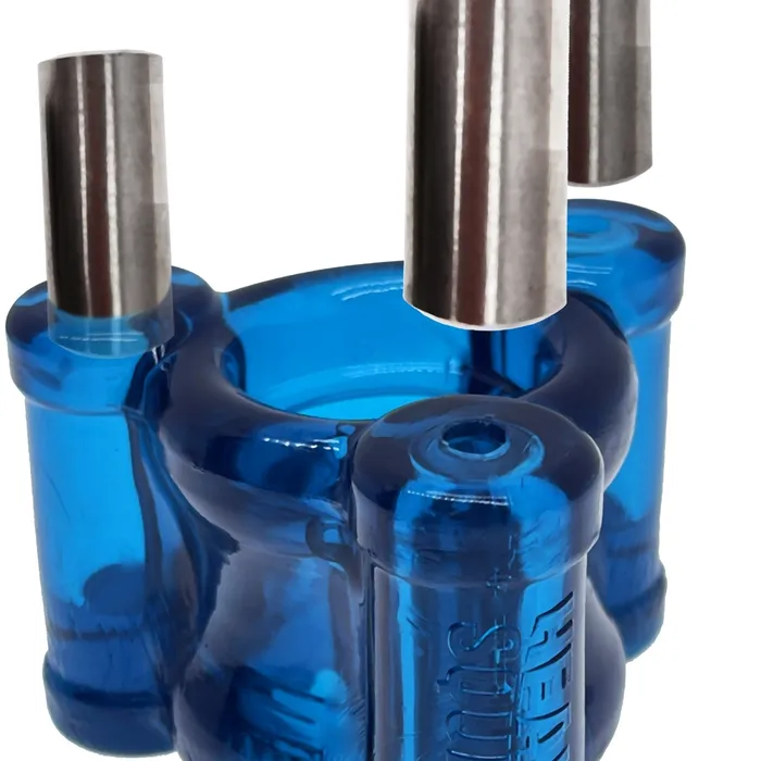 Oxballs Heavy Squeeze Weighted Ball Stretcher Blue Oxballs Vibrators