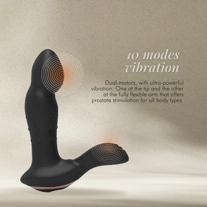 VelvetPulse ProTouch Wiggling Prostate Vibrator with Vertically Moving Beads FRISKY BUSINESS SG Male Sex Toys