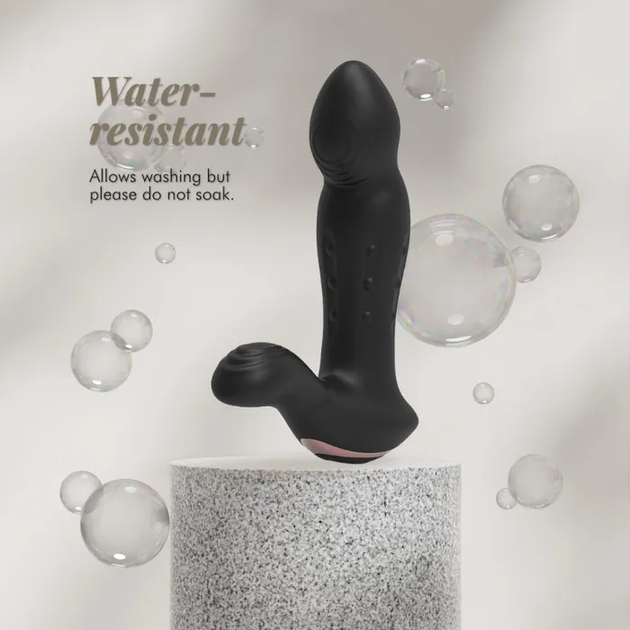 VelvetPulse ProTouch Wiggling Prostate Vibrator with Vertically Moving Beads FRISKY BUSINESS SG Male Sex Toys