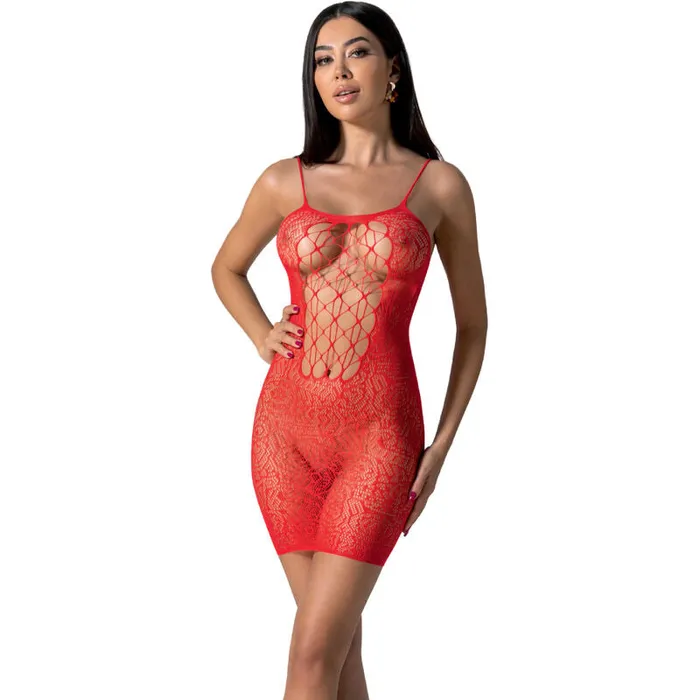 Bodystockings Playsuits Passion PASSION BS096 RED BODYSTOCKING ONE SIZE