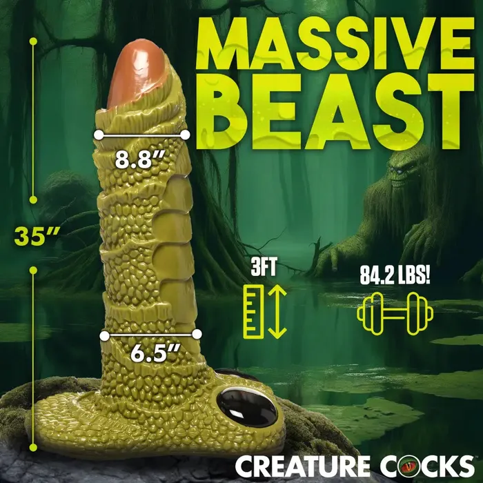 Creature Cocks Scaly Swamp Monster 3 Foot Giant Dildo Creature Cocks Dildos