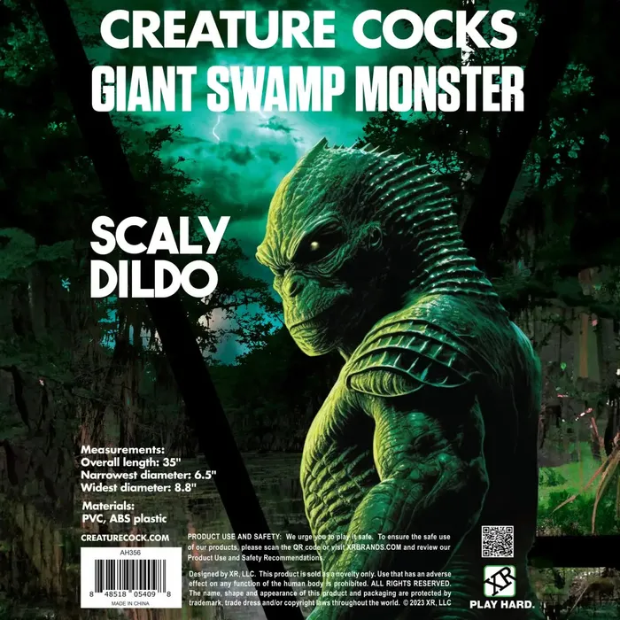 Creature Cocks Scaly Swamp Monster 3 Foot Giant Dildo Creature Cocks Dildos