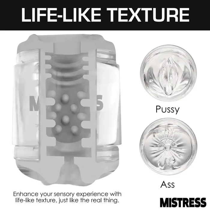 Curve Toys Male Sex Toys Curve Novelties Mistress Mini Double Stroker Pussy Ass