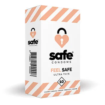 Female Sex Toys SAFE Condoms Ultra Thin 10 pcs Enjoy Safe
