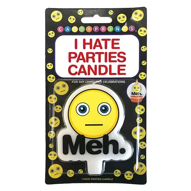 Little Genie I Hate Parties Candle Meh Vibrators