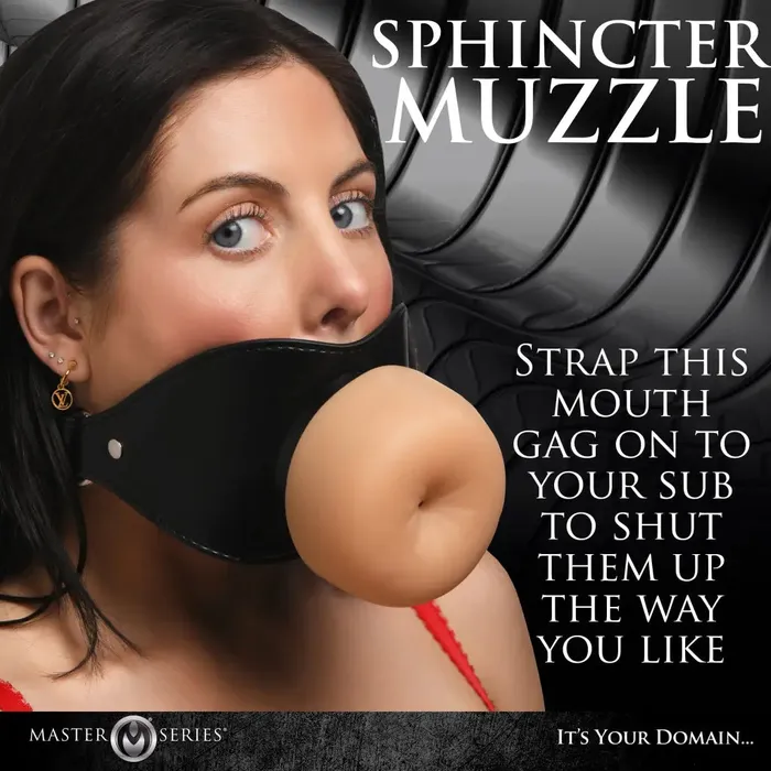 Male Sex Toys XR Brands Ass Face Oral Sex Mouth Gag
