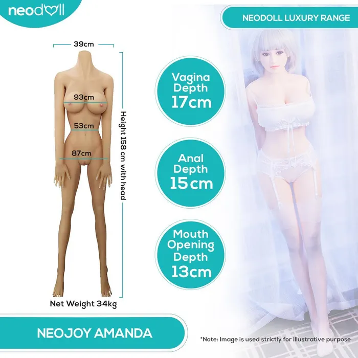 Neodoll Male Sex Toys Neodoll Girlfriend Amanda Realistic Sex Doll 158cm