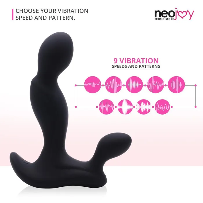 Neojoy Anal Neojoy Prostate Spot Massager Silicon 9 Functions Black