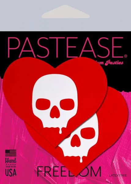 Pastease Vibrators Pastease Sullen Skull Red Hearts Pastease Vibrators Pastease Sullen Skull Red Hearts