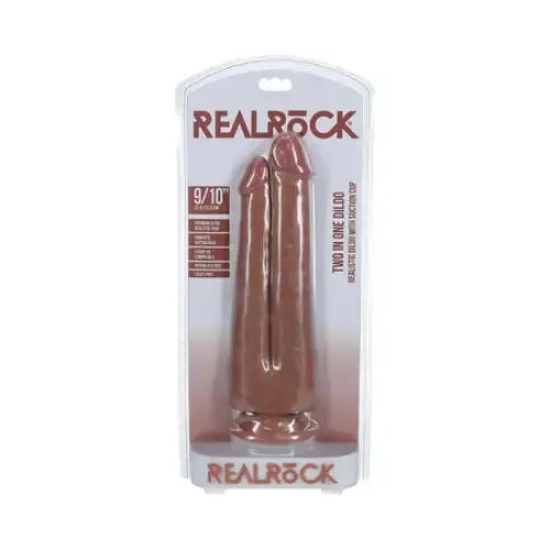 Shots America LLC Female Sex Toys RealRock Two in One 9 in 10 in Dildo Tan Shots America LLC Female Sex Toys RealRock Two in One 9 in 10 in Dildo Tan