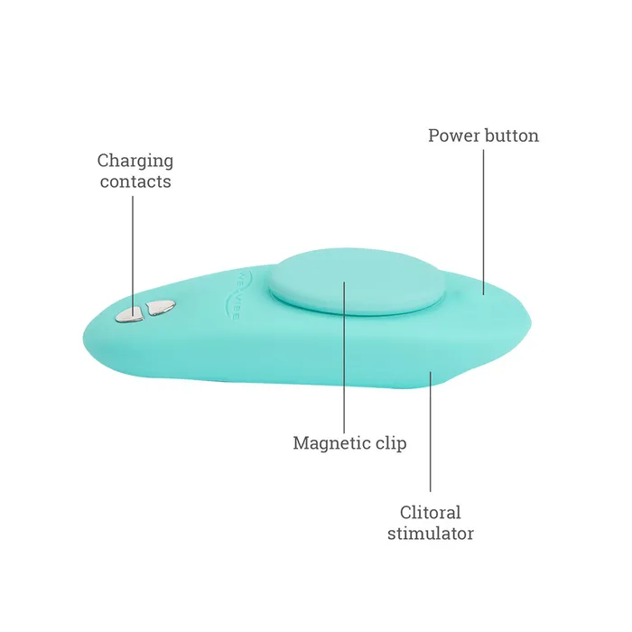 WeVibe Vibrators WeVibe Moxie Wearable Clitoral Vibrator Aqua