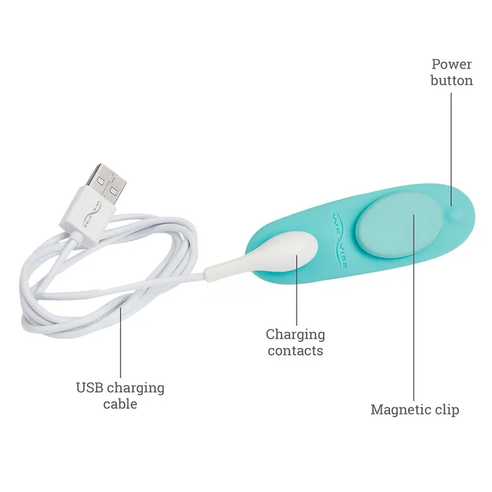 WeVibe Vibrators WeVibe Moxie Wearable Clitoral Vibrator Aqua