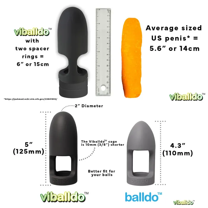 Balldo Viballdo Set Black Balldo Anal