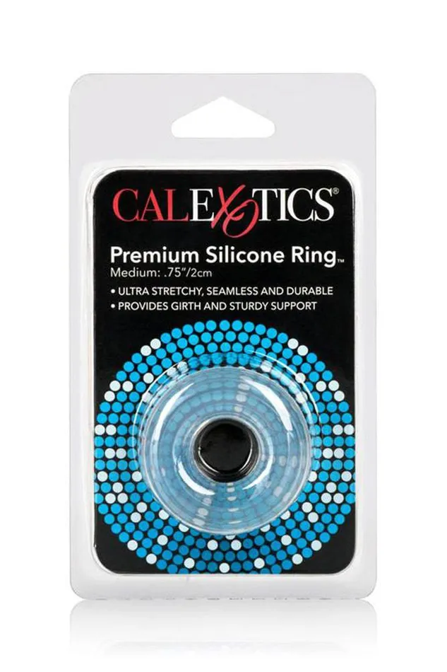 Cal Exotics Male Sex Toys Cal Exotics Premium Silicone Medium Cock Ring Clear
