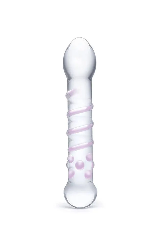 Dildos Electric Eel Gls Spiral Staircase 725 Full Tip Dildo ClearPink