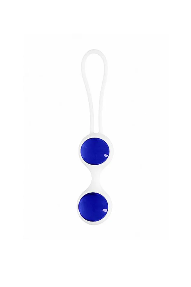 Dildos Shots Toys Chrystalino Glass Ben Wa Balls Blue Assorted Sizes Shots Toys