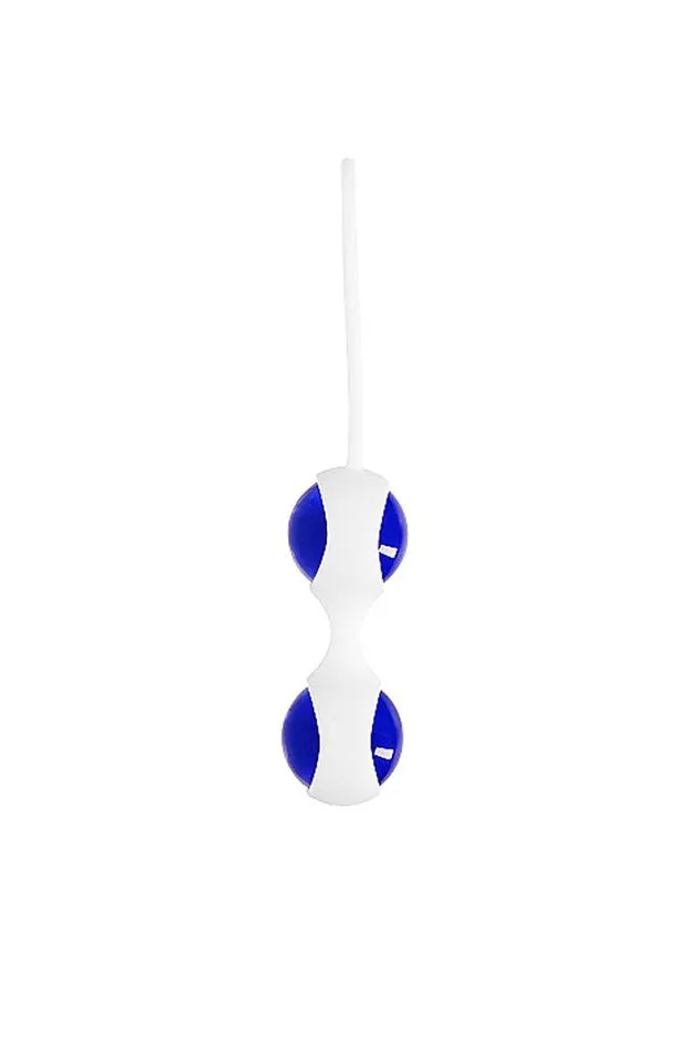 Dildos Shots Toys Chrystalino Glass Ben Wa Balls Blue Assorted Sizes Shots Toys