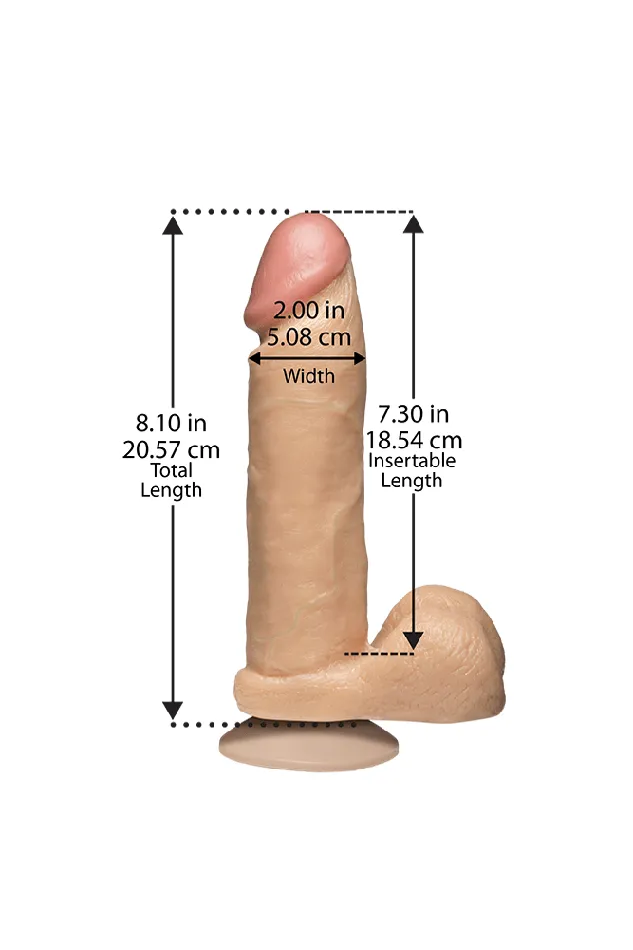 Doc Johnson Dildos Doc Johnson The Realistic Cock 8 Inch Dildo w VacULock Base