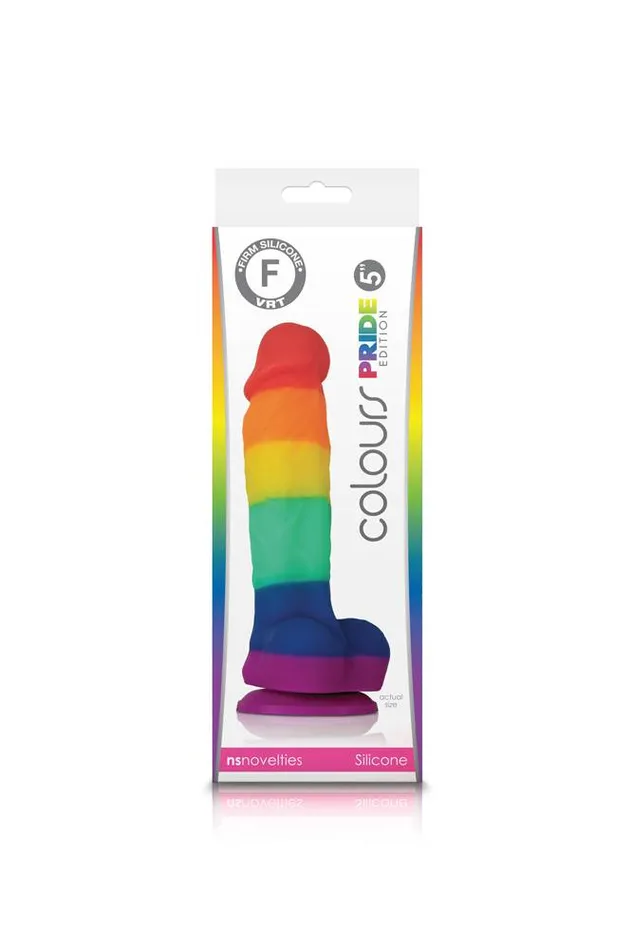 NS Novelties Anal NS Novelties Colours Pride Edition 5 Inch Dildo Rainbow