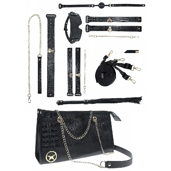 Shots Ouch Rome Bondage Collection Kit With Bag Black Shots Toys Couples