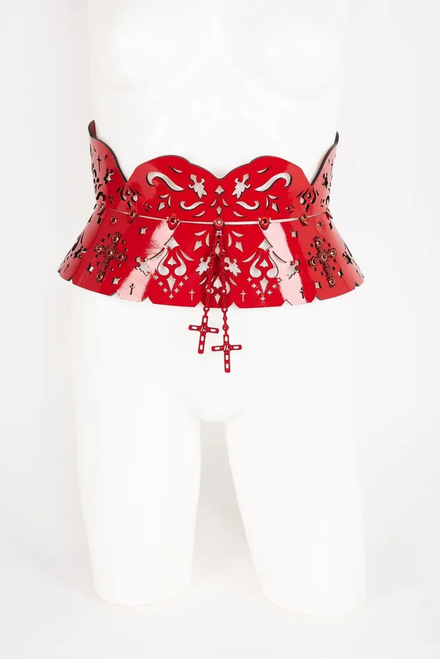 Vibrators Fraulein Kink Waist Belt Rosso
