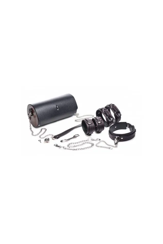 XR Brands Couples XR Brands Master Series Kinky Clutch Bondage Set with Carrying Case Black