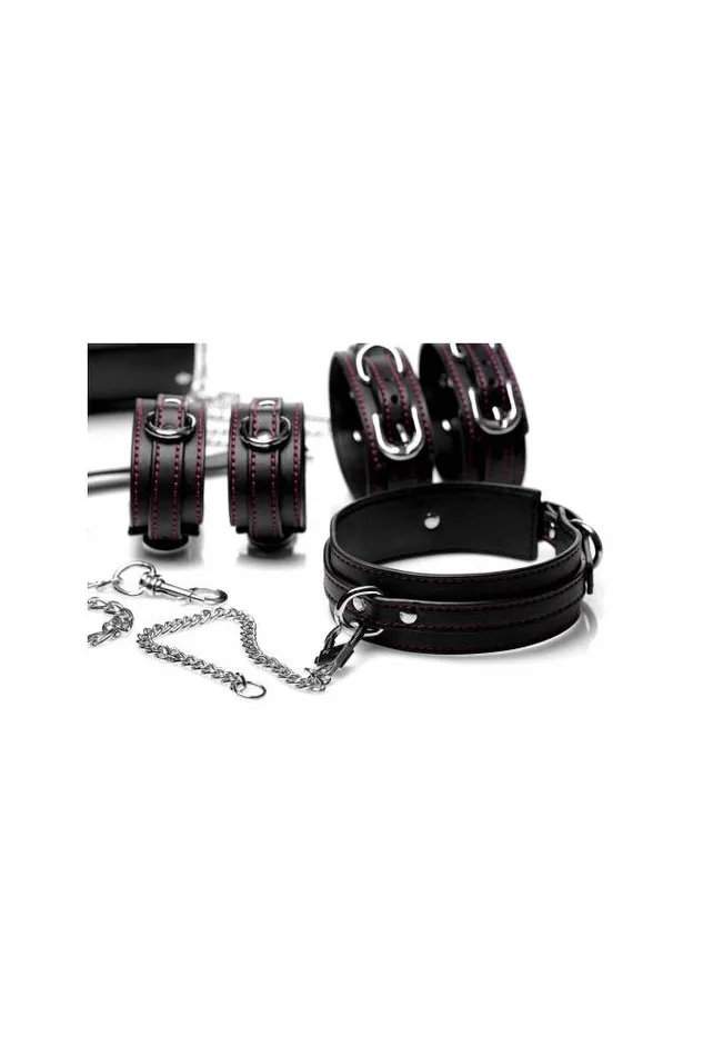 XR Brands Couples XR Brands Master Series Kinky Clutch Bondage Set with Carrying Case Black