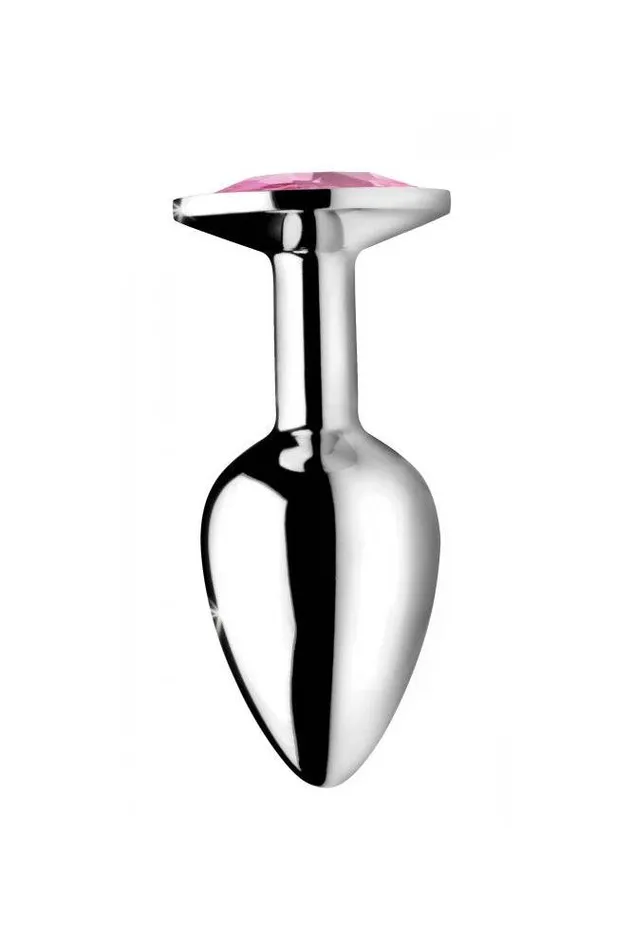 XR Brands Male Sex Toys XR Brands Booty Sparks Pink Gem Anal Plug Medium