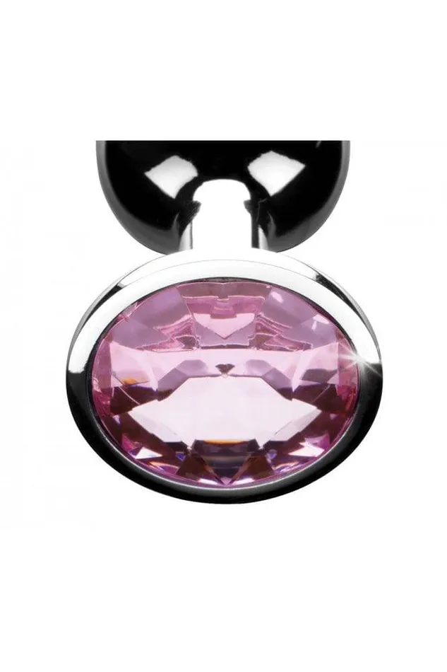 XR Brands Male Sex Toys XR Brands Booty Sparks Pink Gem Anal Plug Medium