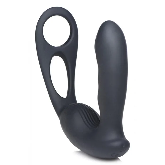 Alpha Pro 7X PStrap Milking and Vibrating Prostate Stimulator with Cock and Ball Harness Male Sex Toys
