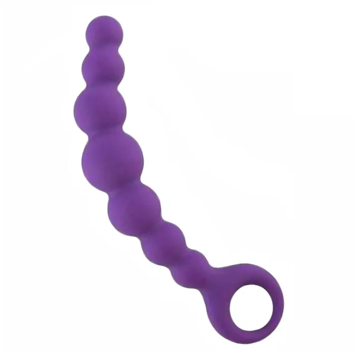 Anal Love Plugs Purple Silicone Beads