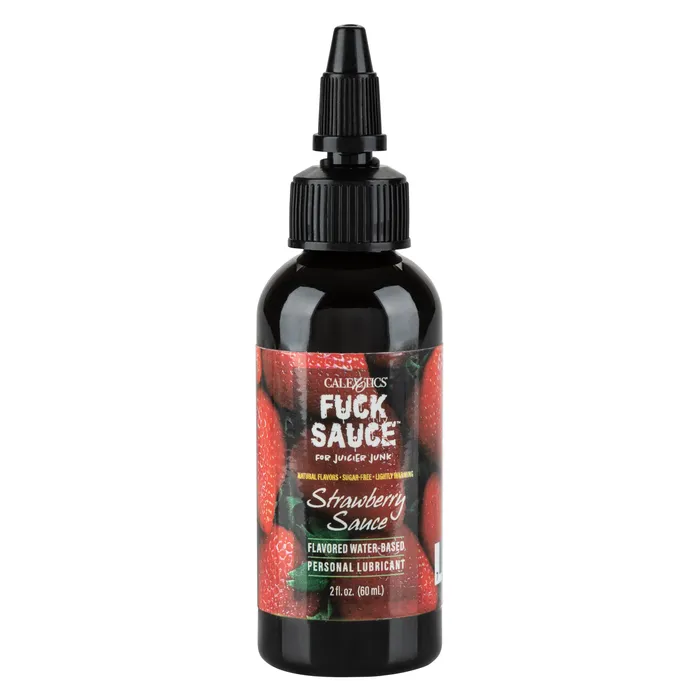 CalExotics Fuck Sauce Flavored WaterBased Personal Lubricant Strawberry 2 Fl Oz Lubricants CalExotics Fuck Sauce Flavored WaterBased Personal Lubricant Strawberry 2 Fl Oz Lubricants