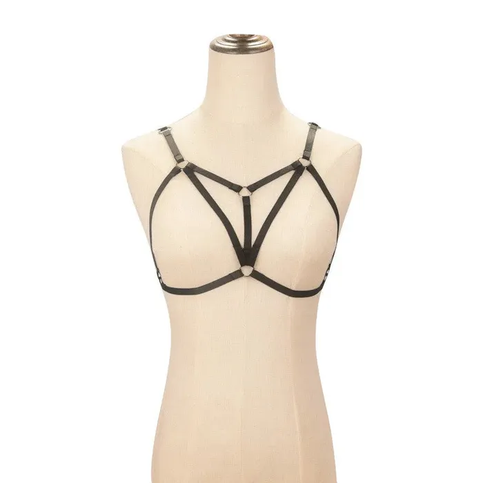 Dashdiamondx Harness Belt Bra Female Sex Toys