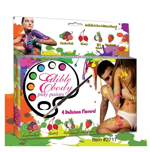 Edible Body Play Paints Kit Hott Products Couples