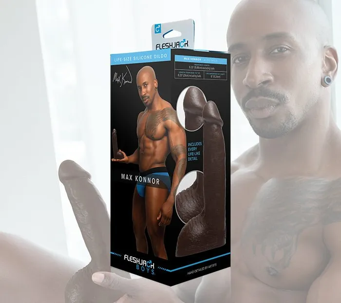 Fleshlight Female Sex Toys Max Konnor Dildo Pack with Fleshlube Slide