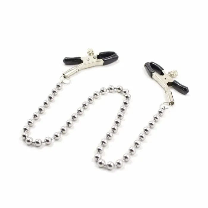 Male Sex Toys Badass Clamps With Chain Lovegasm