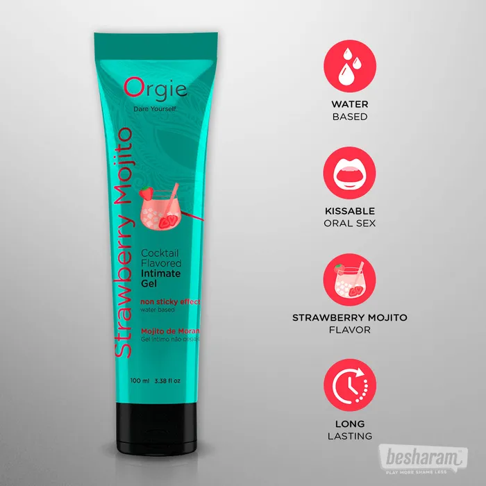 Orgie Lube Tube Cocktail Flavored Lube Orgie Vibrators