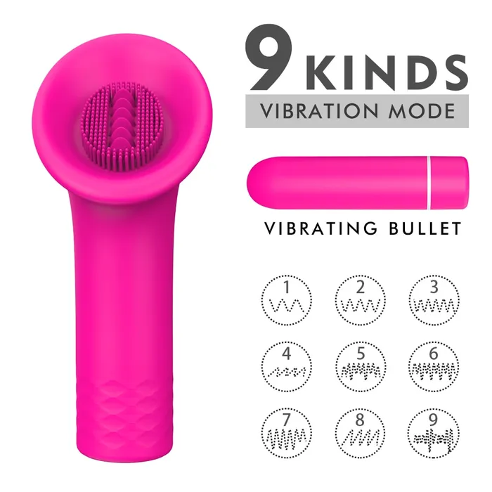 9 Vibration Modes Detachable Bullet Clitoral Licking Vibrator Massager YOSPOSS Female Sex Toys